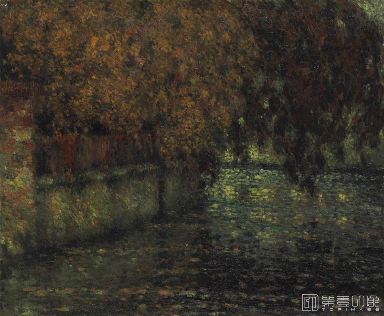 油画-LABALUSTRADE,AUTOMNE